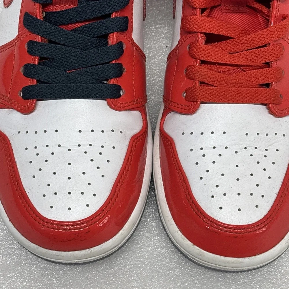 Nike Air Jordan 1 Mid SE Barcelona Sweater Chile Red White DC7294-600 Men's 7.5‎